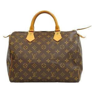 Hardware Gold Speedy 30 Monogram Canvas Brown Mini Boston Bag Handbag LV